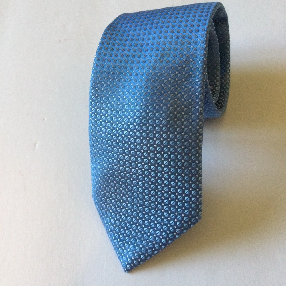ETON MENS SILK TIE BLUE NWOT